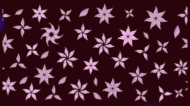 Raster illüstrasyonu. Eski usul. Eskiz geçmişi. Kumaş, tekstil, duvar kağıdı baskısı için. Renkli desenli eskiz deseni, kahverengi çiçekler ve dekoratif elementlerle.