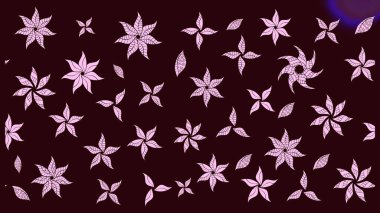 Düz Çiçek Elementleri Tasarımı. Renkli Bahar Teması eskiz kalıbı. Eskiz klasiği. Raster Şirin kumaş deseni.