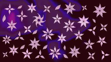 Küçük çiçekteki sevimli çiçek deseni. Tony 'nin kumaş kalıbını çiz. Raster illüstrasyonu. Modaya uygun kumaş deseni.