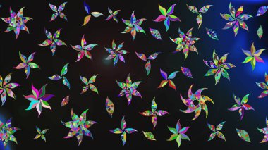 Raster deseni. Çiçek arkaplan. Çiçek kolajı. Doğa. Küçük çiçekte güzel bir desen var. - Gri çiçekler. Çiçek bileşimi.