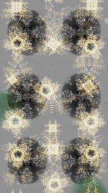 Güzel soyut kar taneleri raster tasarımı. Yeni yıl kar tanesi. Düz kar karalama ikonları, kar taneleri gri, bej ve nötr renkli siluetler Noel afişi için, kartlar.