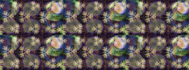 Raster resim. Snowflakes desen. Renk arka plan üzerinde izole soyut kar taneleri ile düz tasarım. Raster kar taneleri arka plan. Kar tanesi renkli desen.