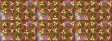 Grafiksel element dekorasyonu. Kar Tanesi Mozaik ikonu. Sembol kışı, donmuş, Noel, yeni yıl tatili. Düz dizayn. Raster illüstrasyonu. Siluet kar tanesi tabelası izole edilmiş altın renkler.