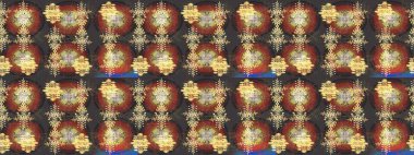 Grafiksel element dekorasyonu. Sembol kışı, donmuş, Noel, yeni yıl tatili. Kar Tanesi Mozaik ikonu. Düz dizayn. Kahverengi, gri ve sarı siluet kar tanesi işareti. Raster illüstrasyonu.