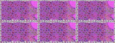 Raster Kelebekleri deseni. Menekşe ve mor renkler üzerine bir resim. Soyut, pürüzsüz bir arkaplan. Güzel kumaş tasarımı..