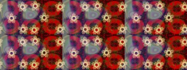 Raster illüstrasyonu. Renkli arka planda izole edilmiş kar tanelerinin düz tasarımı. Kar taneleri deseni. Kar tanesi süsleme deseni. Kar taneleri arkaplanı.