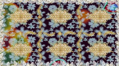 Sembol bayramı, yeni yıl kutlamaları, altın desenler. Tarafsız renklerde altın kar taneleri. Kış kar dokusu duvar kağıdı. Noel Altın Kar Tanesi.