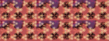 Noel ve yeni yıl moda baskıları için tatil tasarımı. Pembe, kahverengi ve mor kar taneleri. Kar tanelerinin soyut arkaplanlı Noel şablonu. Raster illüstrasyonu.