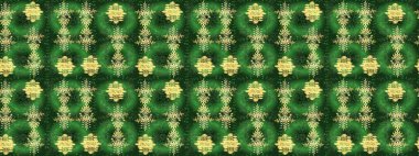 Renkli arka planda izole tatlı kar taneleri. Yeşil, mavi ve sarı renkli kar taneleri. Kar tanesi raster deseni. Raster illüstrasyonu.