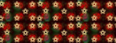 Kar tanesi rengarenk desen. Kar taneleri deseni. Soyut kar taneleri arkaplanda izole edilmiş düz dizayn. Raster kar taneleri arka planda. Raster illüstrasyonu.