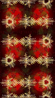 Raster illüstrasyonu. Soyut kar taneleri arkaplanda izole edilmiş düz dizayn. Kar tanesi rengarenk desen. Kar taneleri deseni. Raster kar taneleri arkaplanı.