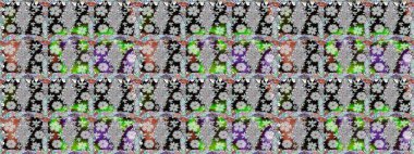 Raster deseni. Organik elementler. Botanik kusursuz desen. Suluboya etkisi.