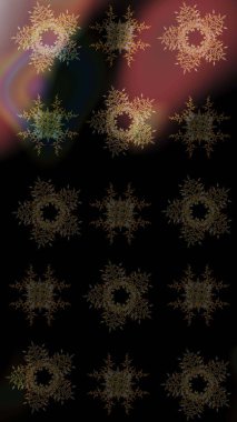 Renkli elementlerle Raster ilginç desen.