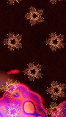 El çizimi Noel Raster illüstrasyonu. Kar Taneleri Karalamaları. Yeni Yıl Dekoratif Kar Taneleri Arkaplanı.