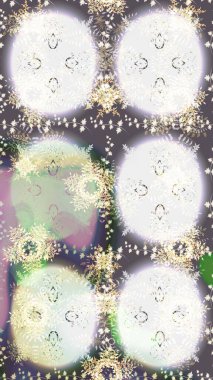 Raster nötr, gri ve bej kar tanelerinden izole edilmiş. Güzel bir kış süsü. Renkli kar taneleri Raster illüstrasyonu.