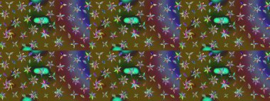 Karalama elementleri. Çizim çiçek deseni duvar kağıdı, web sitesi arka planı, ambalaj kağıdı, davetiye, broşür, afiş veya web sitesi için kullanılabilir. El çizimi Raster illüstrasyonu.