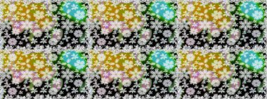 Yaz çiçekleri teması. El çizimi, soyut ve süslü elementler. Suluboya resim taklit Raster çizimi. Tarafsız ve siyah renkler. Klasik çiçekler..