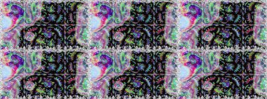 Raster Hip kumaş deseni. Kusursuz Vintage Çiçek Deseni.