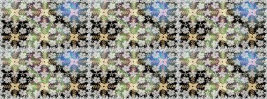 Gri ve nötr renkte çiçekler. Kusursuz çiçek deseni duvar kâğıdı olarak kullanılabilir. Raster illüstrasyonu.