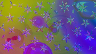 Şatafatlı bahar bahçesi dokusu. Raster illüstrasyonu. Çiçek deseni. Çiçek çizimi arkaplanı.