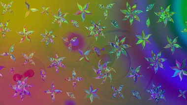 Sabıka fotoğraflarında, bebek kıyafetlerinde, duvar kâğıtlarında, paket kutularında falan kullanılabilir. Zarif, parlak ve eskiz yeşil çiçek deseni tasarımı.