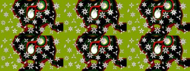 Elle boyanmış suluboya resim çizimleri, çiçekler ve bitkiler. Yeşil renkte çiçekler.