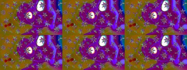 Nazik, sevimli çiçek arkaplanı. Çiçekli karalama şeklinde Raster çiçek deseni. Mor renkte çiçekler.