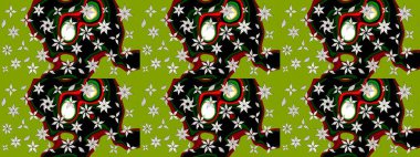 Elle boyanmış suluboya resim çizimleri, çiçekler ve bitkiler. Yeşil renkte çiçekler.