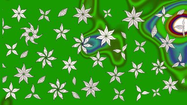 El çizimi Raster çizimi. Parlak elementlerin. Çizim çiçek deseni duvar kağıdı, web sitesi arkaplanı, paket kağıdı, davetiye, broşür, pankart veya web sitesi için kullanılabilir.