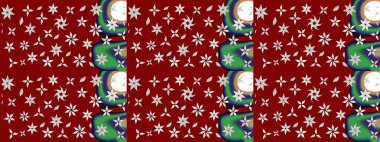 Küçük çiçekteki sevimli çiçek deseni. Kırmızı renkte çiçekler.