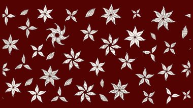 Raster illüstrasyonu. Eski usul. Kumaş, tekstil, duvar kağıdı baskısı için. Eskiz geçmişi. Tomurcukları çiçek olan sevimli bir çiçek deseni. Raster..