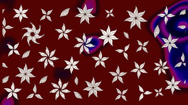 Motley illüstrasyonu. Küçük renkli çiçekler. Çiçekli yaz çiçekleri. Moda baskıları için zarif bir şablon. Küçük çiçekte güzel bir desen. Çizim.