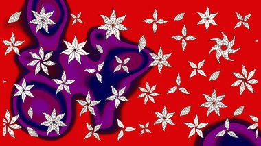 Eskiz geçmişi. Raster illüstrasyonu. Eski usul. Kumaş, tekstil, duvar kağıdı baskısı için. Miles Fleur, süslü püslü bir süs. Tomurcukları papatya çiçekleri olan sevimli bir çiçek deseni..