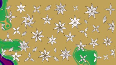 Küçük çiçekteki sevimli çiçek deseni. Sarı ve nötr renkte çiçekler.