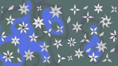 Çizim çiçek deseni duvar kağıdı, web sitesi arka planı, ambalaj kağıdı, davetiye, broşür, afiş veya web sitesi için kullanılabilir. Karalama elementleri. El çizimi Raster illüstrasyonu.