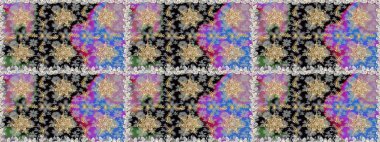 Gri renklerde, altın elementli, pürüzsüz bir desen. Şam tasarım için kusursuz desen.