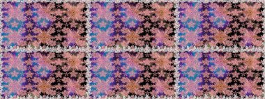 Beautiful fabric pattern. Raster illustration. Cute seamless floral print with spring flowers.