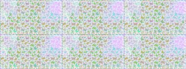 Kumaş, kağıt, ambalaj kâğıdı ve duvar kağıdı tasarımı için hoş bir arka plan. Gri. Kelebeklerle kusursuz desen.