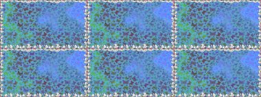 Kelebek görüntüsü. Raster illüstrasyonu. Basit bir şekilde. Çiz, çiz, çiz. Tropikal kelebek mavi renklerde kusursuz desen.