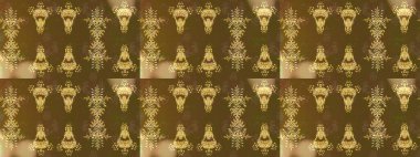 Raster illüstrasyonu. Raster Noel soyut renkli arka plan ve tatlı kar tanesi. Kahverengi, yeşil ve bej renkli kar taneleri.