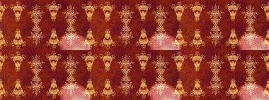 Kırmızı, kahverengi ve turuncu renkli çiçekler. Gömlek, arka plan modelini çiz. Tropik çiçekler.