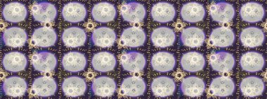 Arkaplanda soyut kar taneleri olan düz tasarım. Raster illüstrasyonu. Kar taneleri deseni. Kar taneleri arka planda. Kar tanesi süslemeli desen.