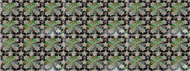 Gri renklerde kusursuz desen. Kusursuz altın desenli bukleler. Raster altın pürüzsüz desen. Doğu tarzında altın elementler arabesk.