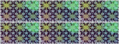 2019 Noel 'i, kar tanesi, yeni yıl. Kahverengi renklerde ve altın elementlerle klasik, pürüzsüz desen.