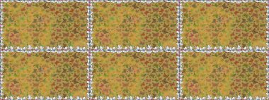 Kelebek desenli güzel çizim tasarımı. Sarı ve kahverengi renkli resimler. Ambalajlar, duvar kağıtları, kumaş tasarımı ve kağıt için hoş bir arkaplan. Kusursuz..