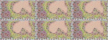 Parlak kelebeklerin kusursuz arka planı. Kumaş için uygun. Güzel renkli kelebekler bej ve nötr renklerde kaotik bir şekilde uçarlar. Uçan güvelerle kusursuz, çok renkli bir arka plan. Raster.