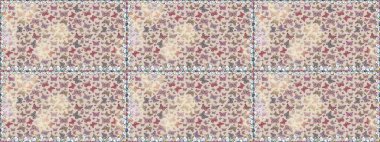 Raster illüstrasyonu. Gri ve nötr arka planda güzel renkli kelebeklerin Raster vintage el çizimi. Moda sevimli kumaş tasarımı.