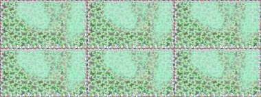 Kusursuz desen. Raster illüstrasyonu. Tarafsız ve yeşil renklerde güzel renkli kelebekler. Kumaş, tekstil, baskı ve davet için arkaplan.