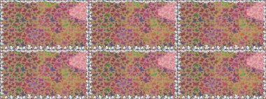 Kusursuz desen. Tekstil baskısı için ekose kelebek. Raster illüstrasyonu. Bej ve nötr renkler üzerine bir resim. Karala, karala, karala.