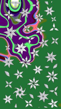 Düğün davetiyeleri için çiçek deseni, tebrik kartları, hatıra defteri, baskı, hediye paketi, imalat. Düzenlenebilir. Suluboya stilinde yeşil nötr çiçekli zarif çizim deseni, tasarım elementleri.